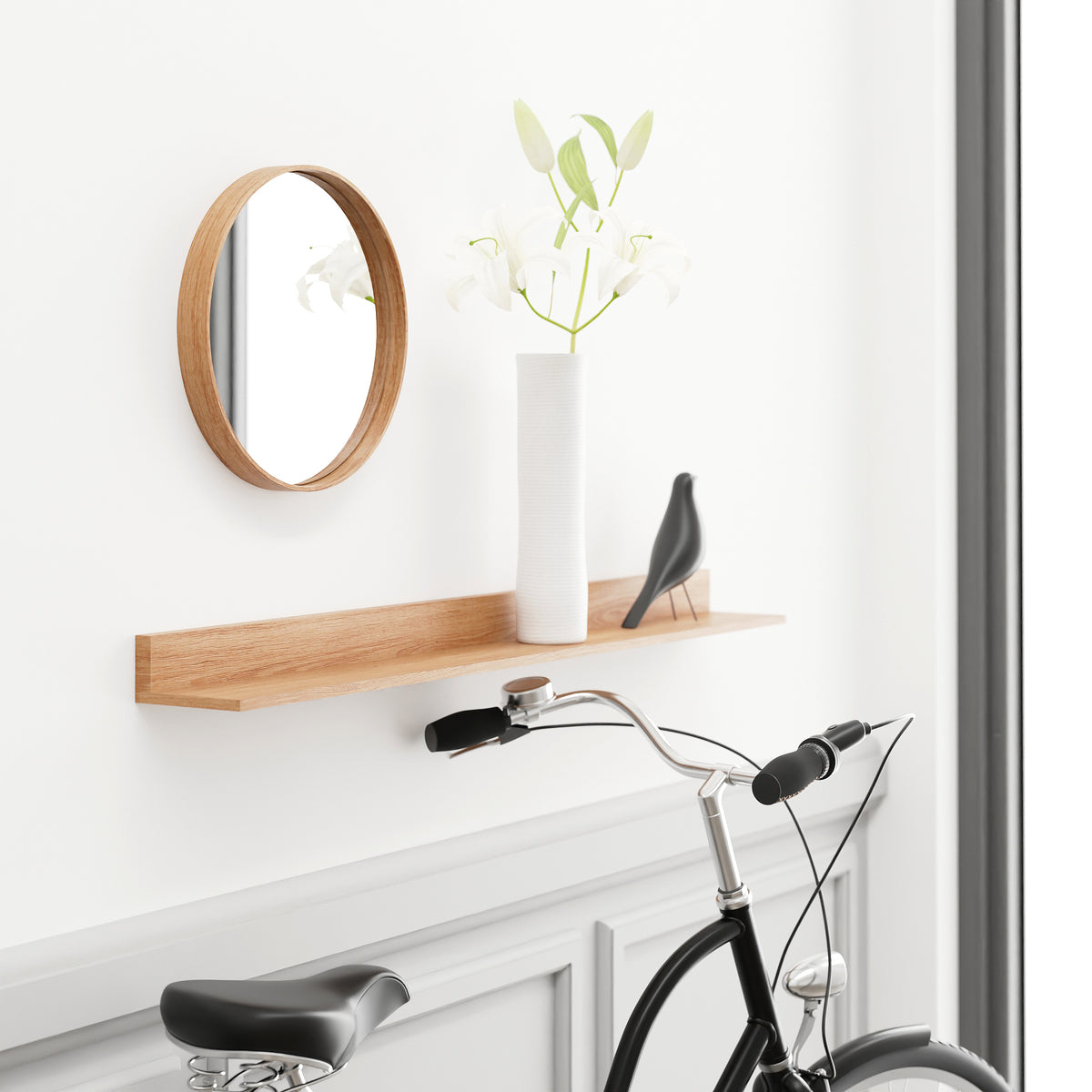 Wall mirror 'Glance' 310 oak