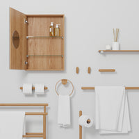 towel rail yoku - oak